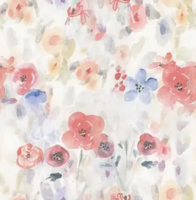水彩花碎女装数码印