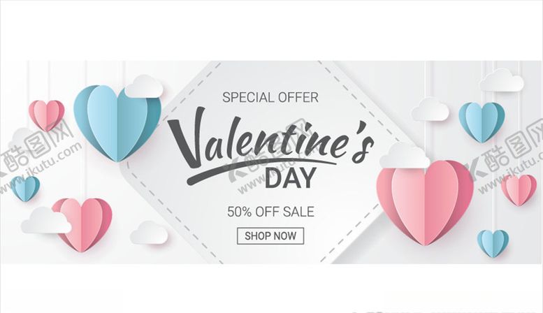 编号：21593609250452285510【酷图网】源文件下载-剪纸风格情人节