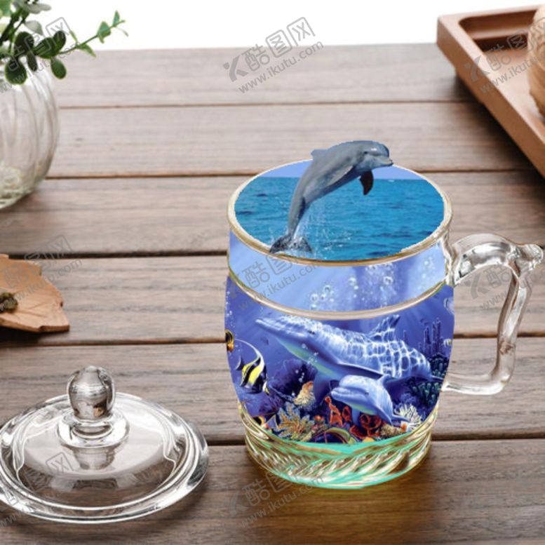 编号：68655406180603101682【酷图网】源文件下载-杯中海豚
