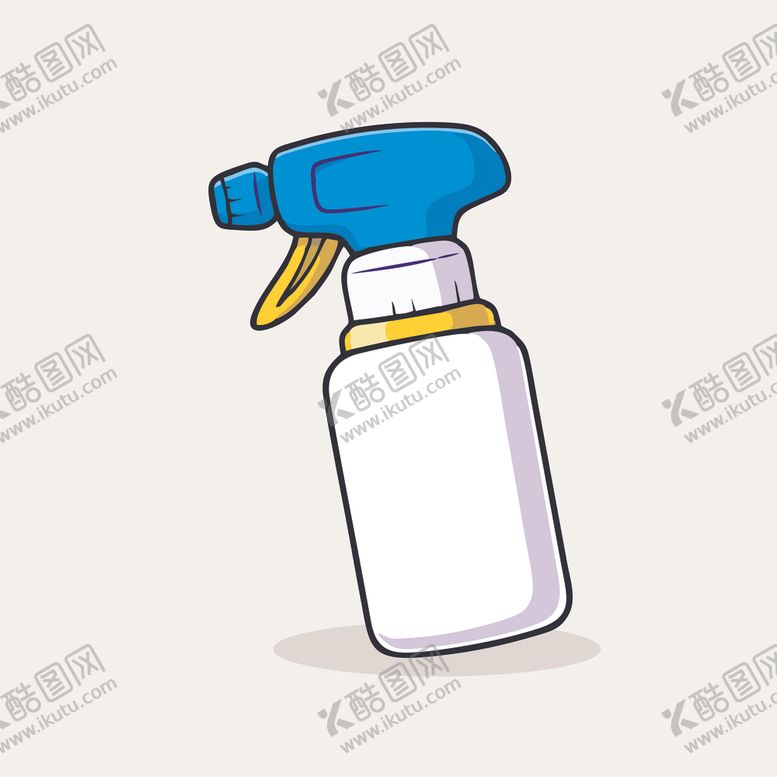 编号：35808302022258065505【酷图网】源文件下载-可爱喷壶杀虫剂矢量卡通插画