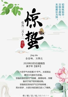 2020惊蛰海报