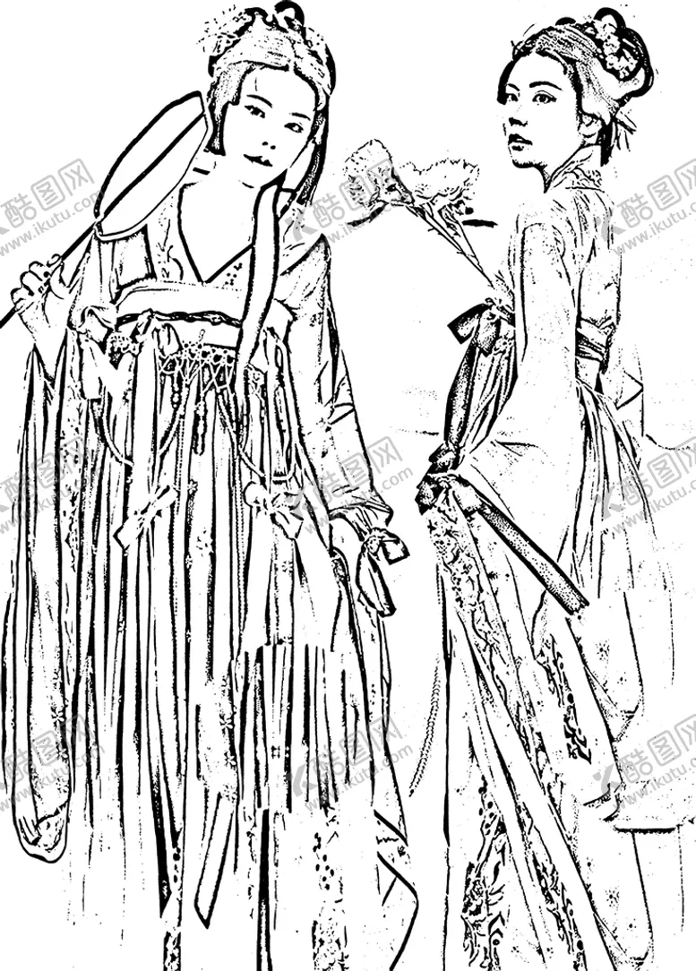 编号：92485609182032470657【酷图网】源文件下载-古典美女