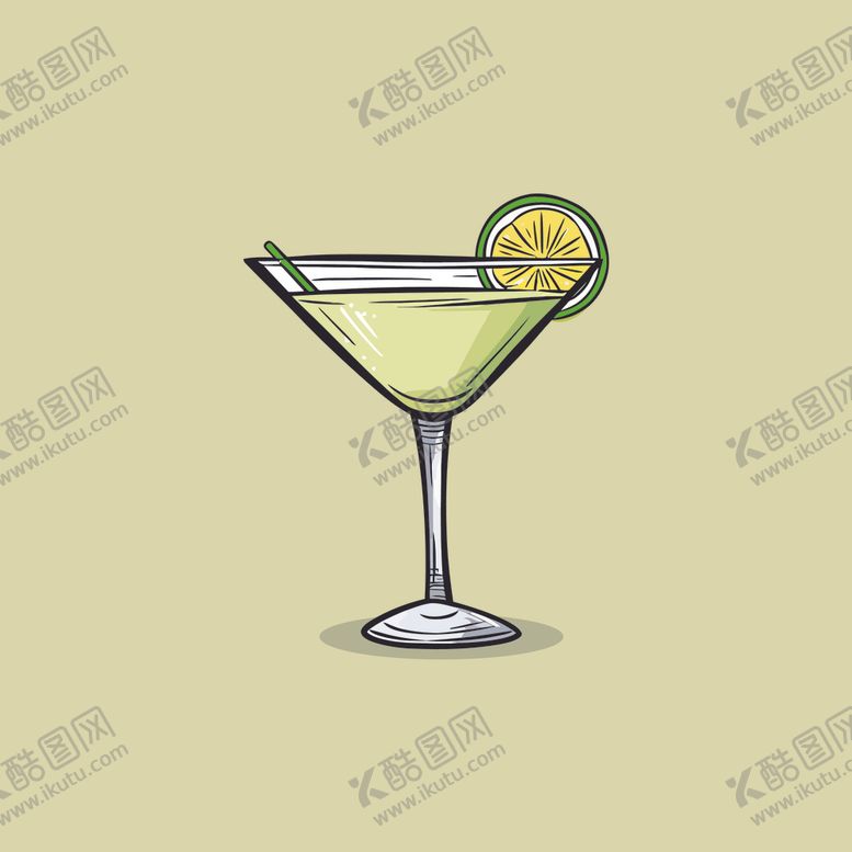 编号：29271202050023221063【酷图网】源文件下载-鸡尾酒饮料卡通绘画儿童插画