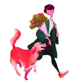 鲜花素材装饰百合勿忘我粉玫瑰