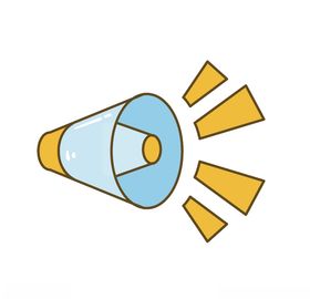 扬声器呼喊卡通夸张喇叭