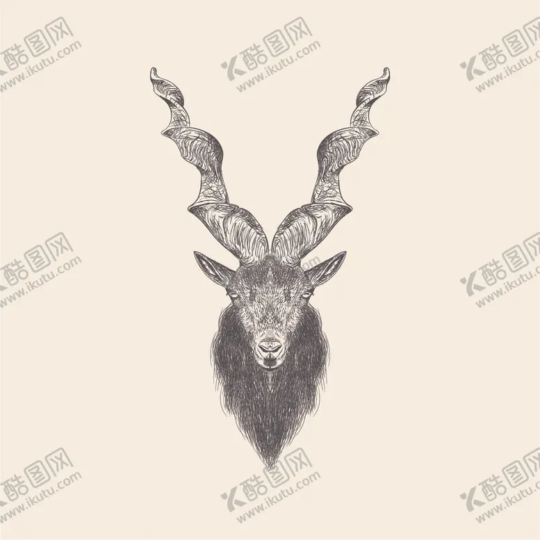 编号：11540606260301302638【酷图网】源文件下载-动物铅笔画