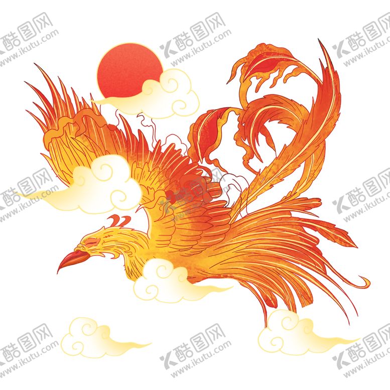 编号：73814609170337086218【酷图网】源文件下载-国潮凤凰图案