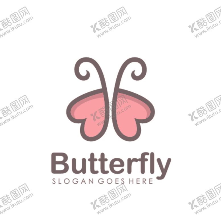 编号：95182610311239444837【酷图网】源文件下载-蝴蝶logo