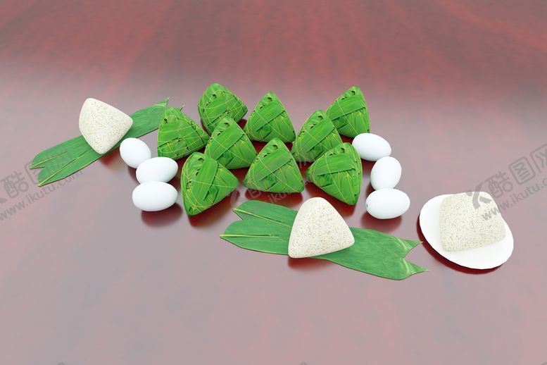 编号：67977201132223422687【酷图网】源文件下载-端午粽子3D模型