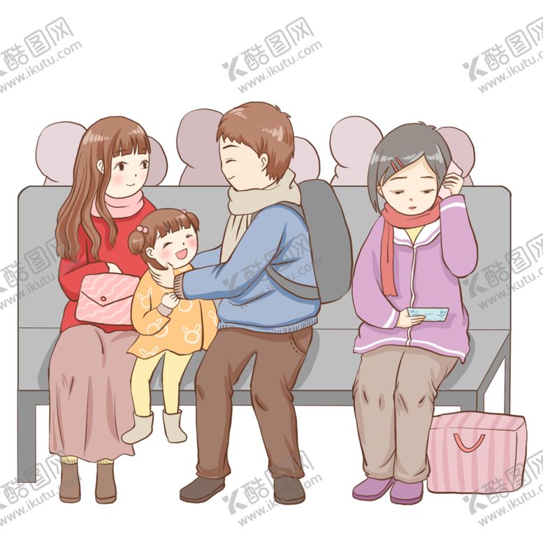 编号：78711202082317229430【酷图网】源文件下载-新年卡通画