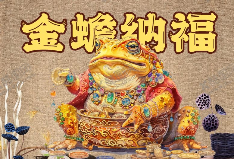 编号：32037701280222164332【酷图网】源文件下载-金蟾纳福