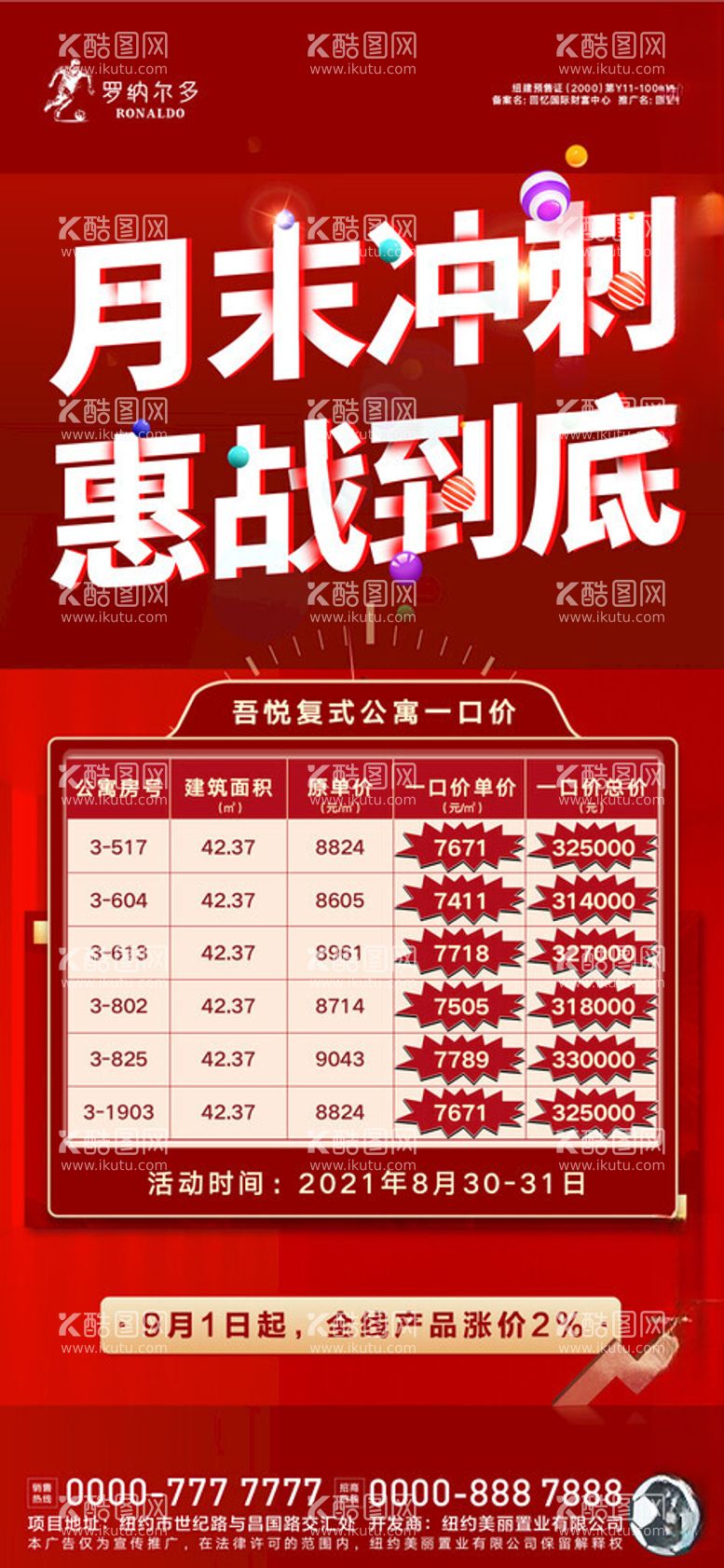 编号：13447912180305354185【酷图网】源文件下载-房地产特价房海报