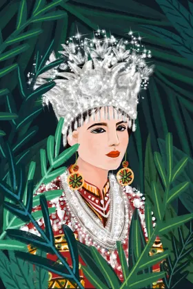 少数民族插画