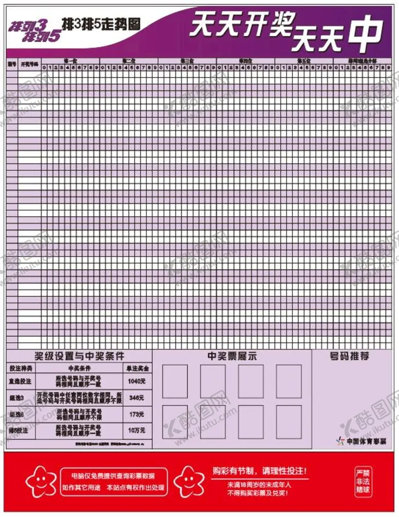 编号：25084401170435591701【酷图网】源文件下载-体育彩票排列3走势图