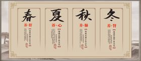 春夏秋冬养生图