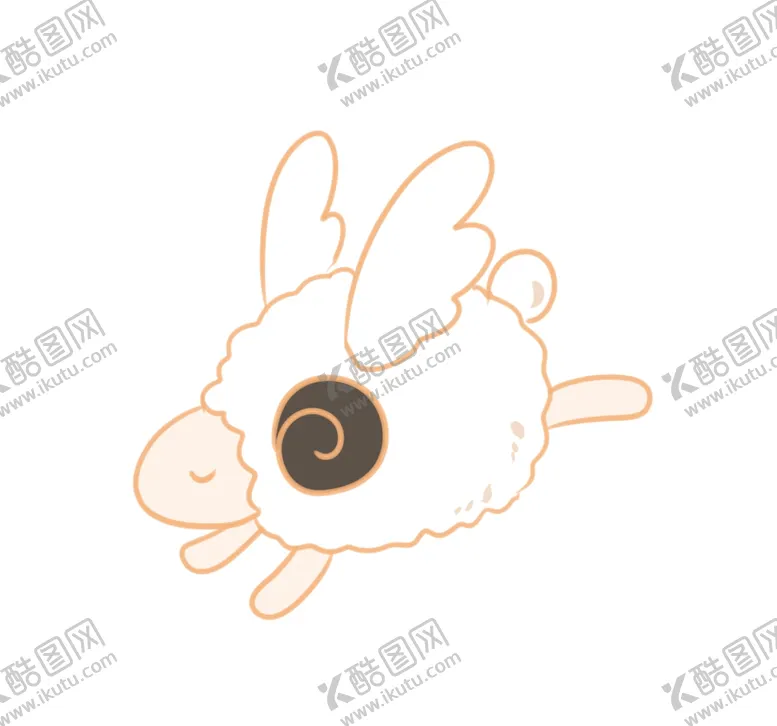 编号：43718304092243162506【酷图网】源文件下载-简约手绘绵羊