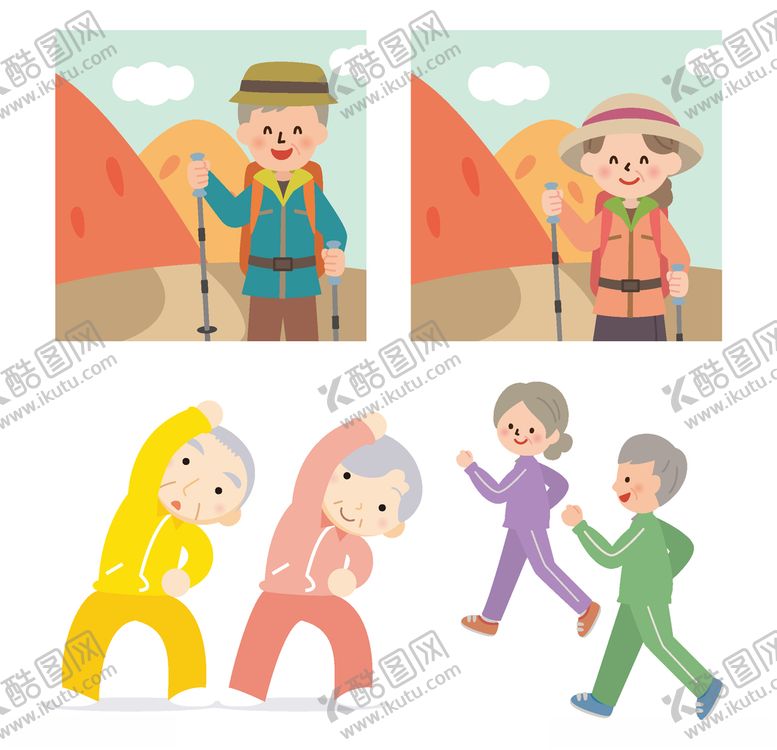 编号：66312009281552523262【酷图网】源文件下载-老人运动
