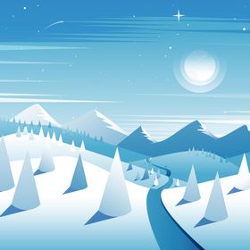 冬天背景寒冷冰雪地日风色