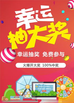 幸运大抽奖活动海报