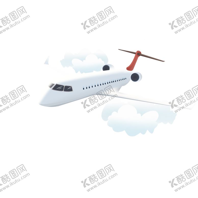 编号：10609010241236254444【酷图网】源文件下载-飞机云彩
