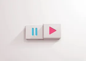 按钮粉色边框适用于海报卡通矢量小报
