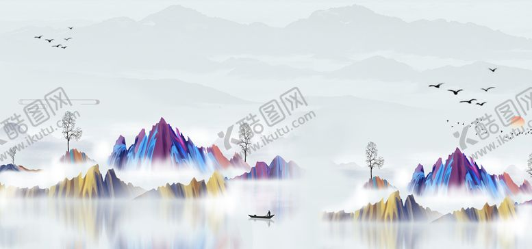 编号：28081511050039509542【酷图网】源文件下载-水墨背景
