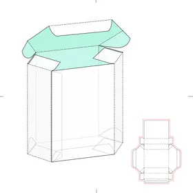 包装盒刀版图纸模板模模