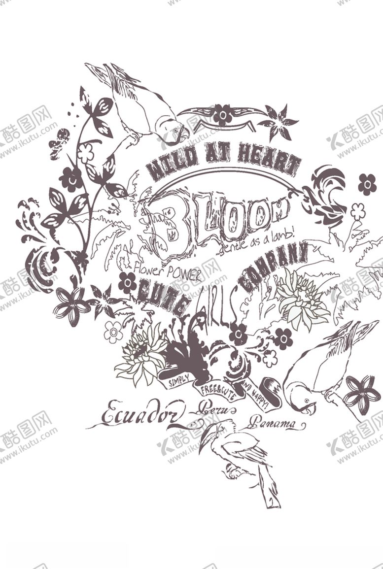 编号：95221609271200591327【酷图网】源文件下载-服装印花