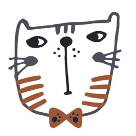 猫咪主题插画图案