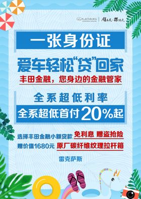 雷克萨斯金融海报