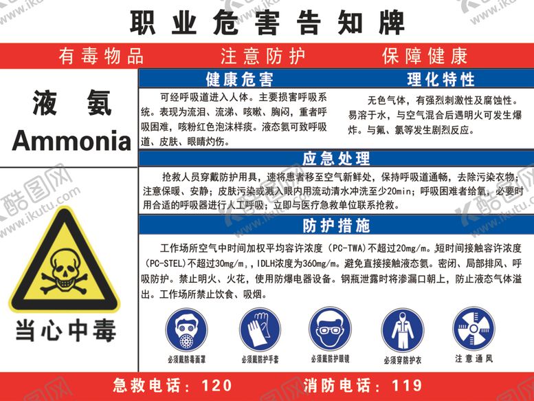编号：27748905141915181152【酷图网】源文件下载-职业危害告知卡