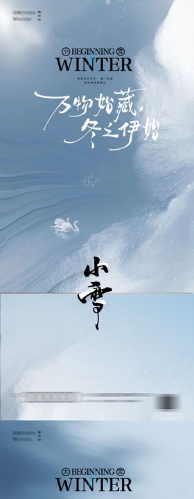冬天大雪节气海报