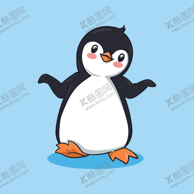 编号：42318801301631512718【酷图网】源文件下载-卡通企鹅
