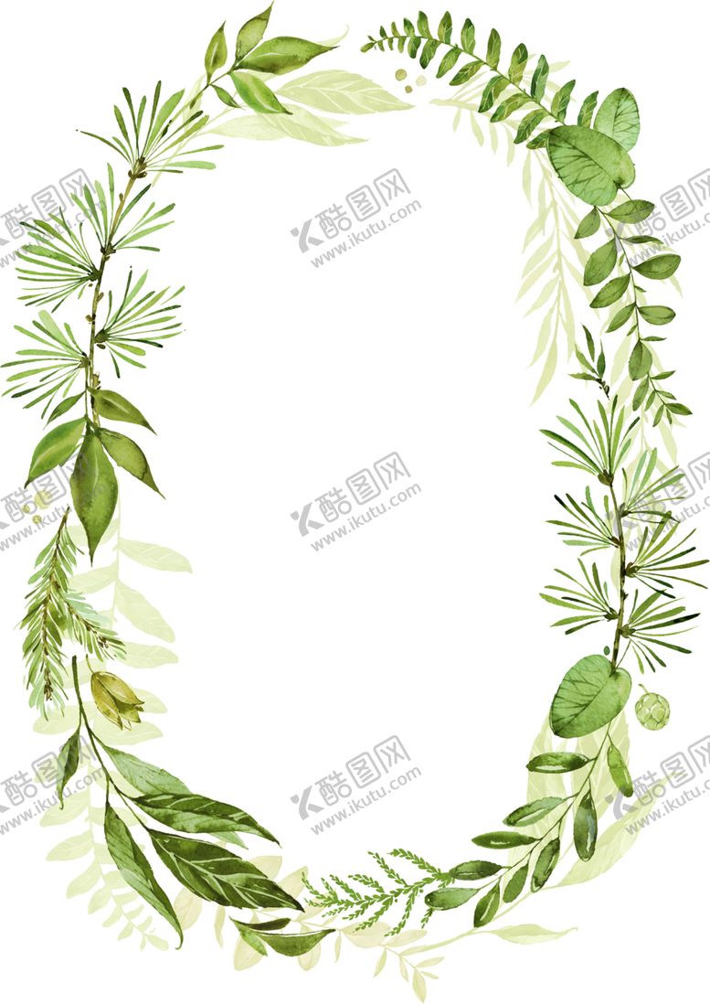 编号：69691605091211048075【酷图网】源文件下载-手绘植物叶子
