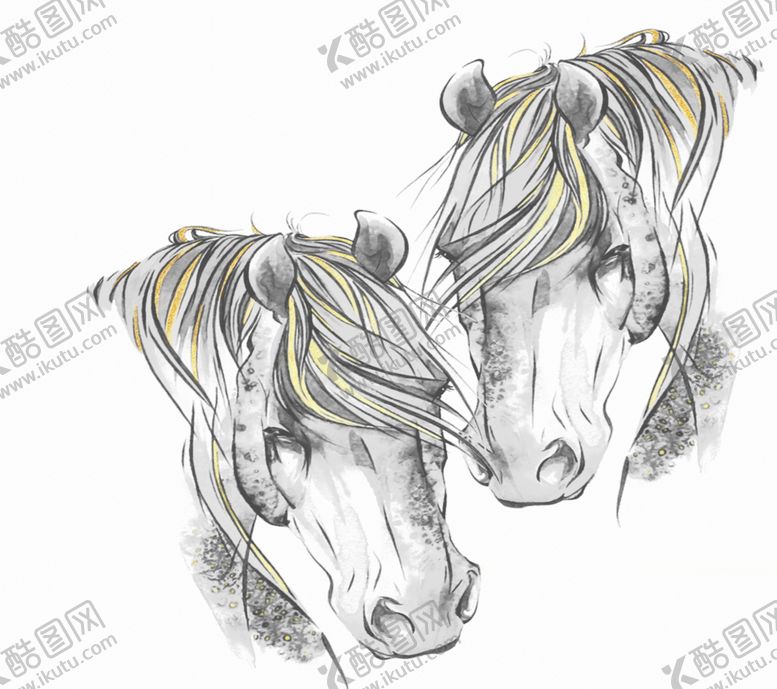 编号：63720810070414562247【酷图网】源文件下载-金箔马