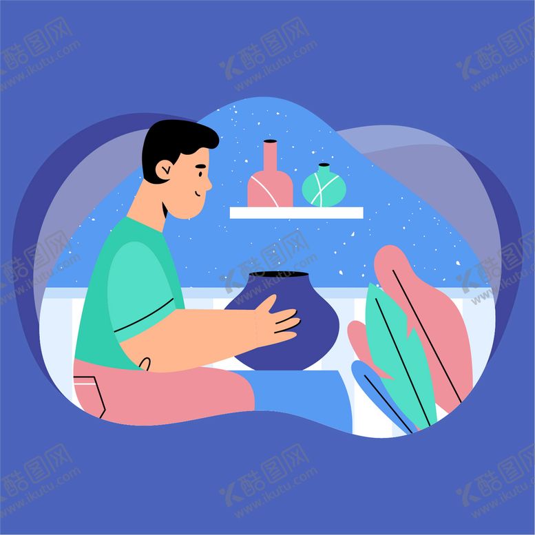 编号：89209201281424443502【酷图网】源文件下载-制作陶器