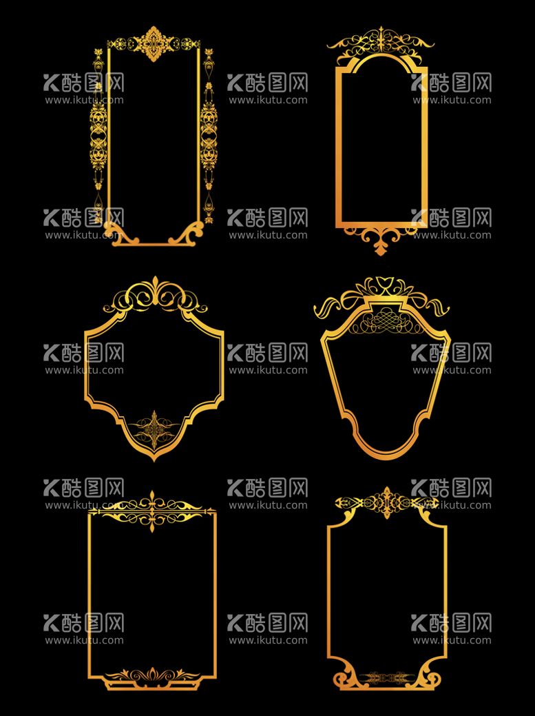 编号：63470209140055516530【酷图网】源文件下载-边框金色古风