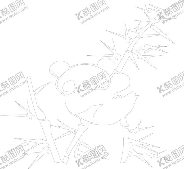 编号：37096010171752084426【酷图网】源文件下载-熊猫图案