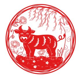 牛年剪纸