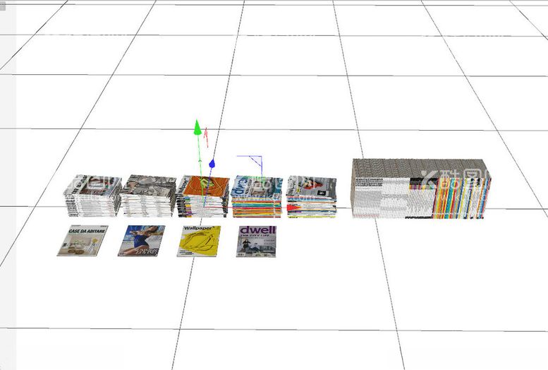 编号：95701312042028406219【酷图网】源文件下载-C4D模型杂志