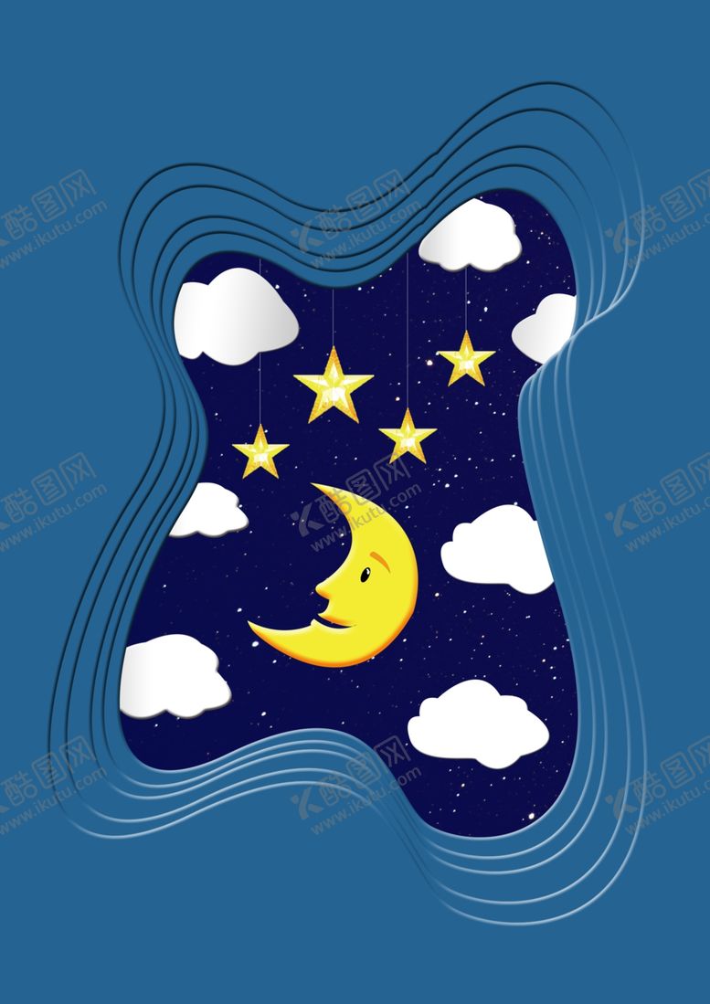 编号：11434110092143578792【酷图网】源文件下载-卡通星空