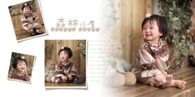 新版宝宝幼儿少年相册模板
