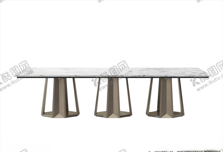 编号：12980611011109377377【酷图网】源文件下载-3D餐桌模型餐厅餐桌家具