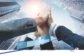 商务人士思考科技背景