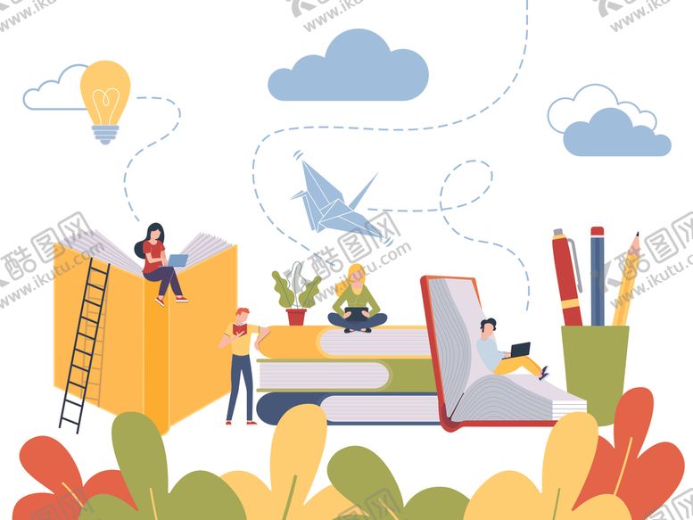 编号：45664112221144008745【酷图网】源文件下载-童趣阅读插图