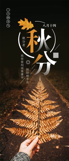 秋分手机海报