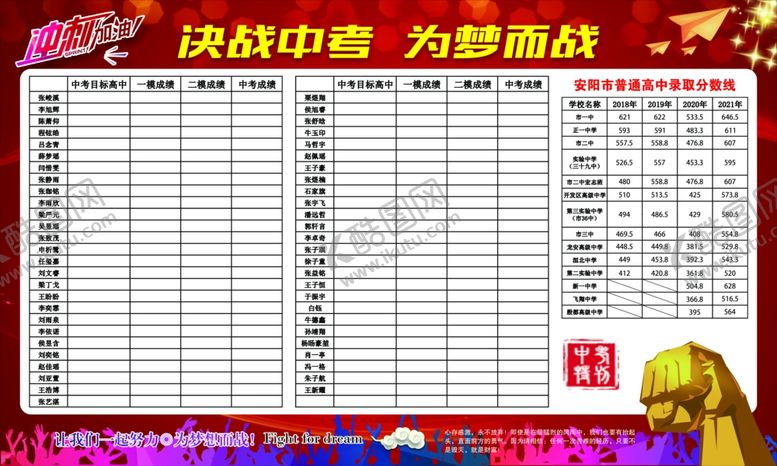 编号：11288411261900366290【酷图网】源文件下载-决战中考