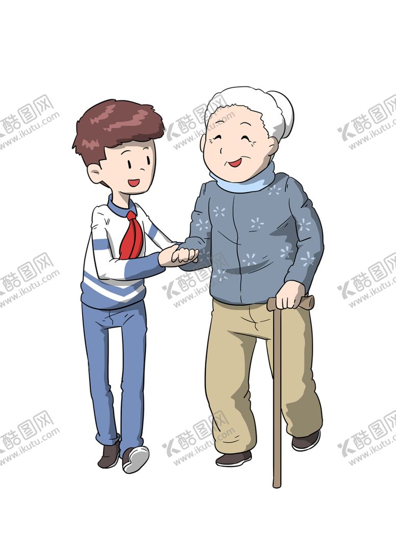 编号：81603002150619338661【酷图网】源文件下载-尊老手绘插画社区漫画免抠