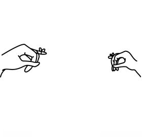 婚礼线条插画