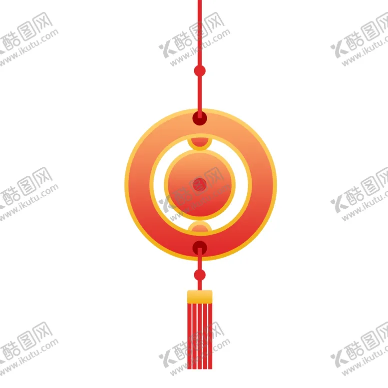 编号：54372906250036411458【酷图网】源文件下载-国潮吊饰装饰元素